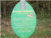 Informational Sign About Animal Habitats